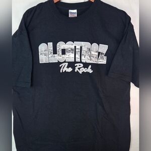 Gildan Black Alcatraz The Rock Tee